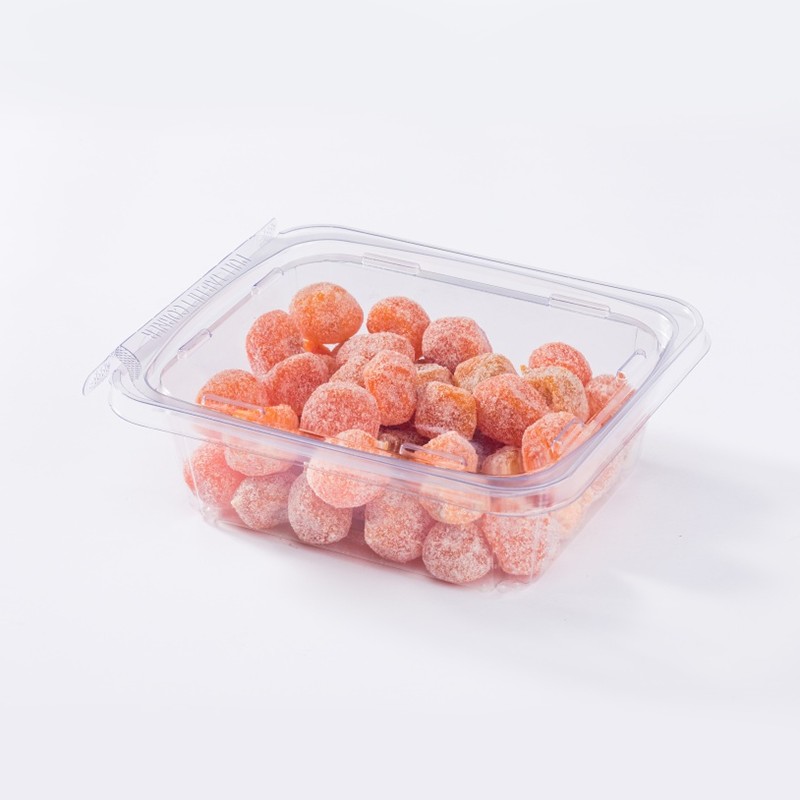 XGL-00155 PET Carcasa de seguridad para frutas a prueba de manipulaciones de gran capacidad