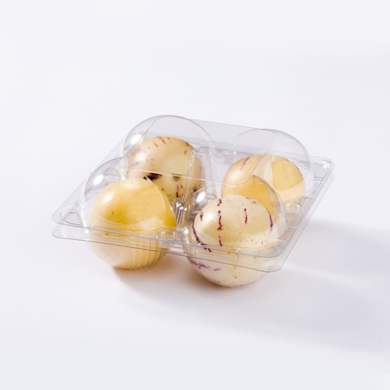 XGL-04B Almeja estable resistente a la presión de frutas de plástico PET irregular