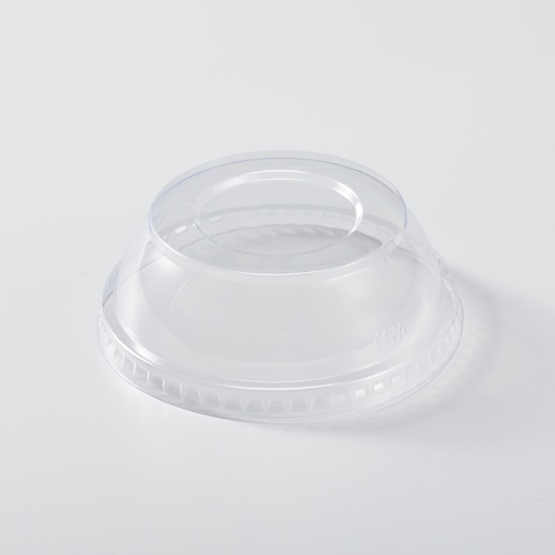 Tapa domo PET desechable XGL-117 para taza de fruta recién cortada