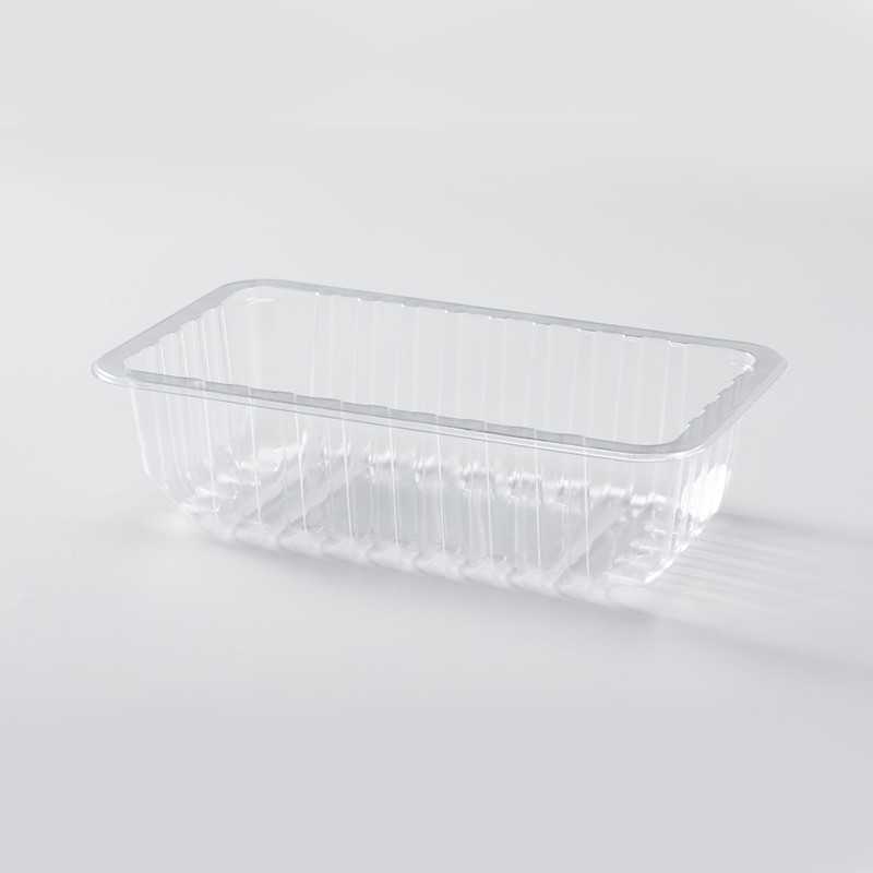 Contenedor de alimentos autoapilado rectangular reforzado con sello térmico PETG XGL-2213H6