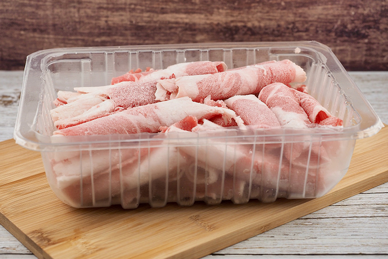 Contenedor de alimentos con sello térmico PETG